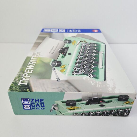 Zhe Gao Building Blocks Set Retro Typewriter Micro Mini Build Kit - Picture 6 of 11
